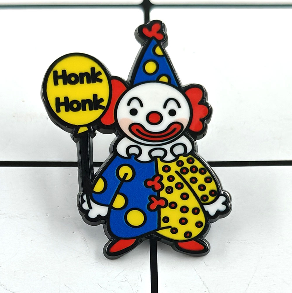 Embroidery Bali - Przypinka emaliowana Honk Honk Clown Brooch