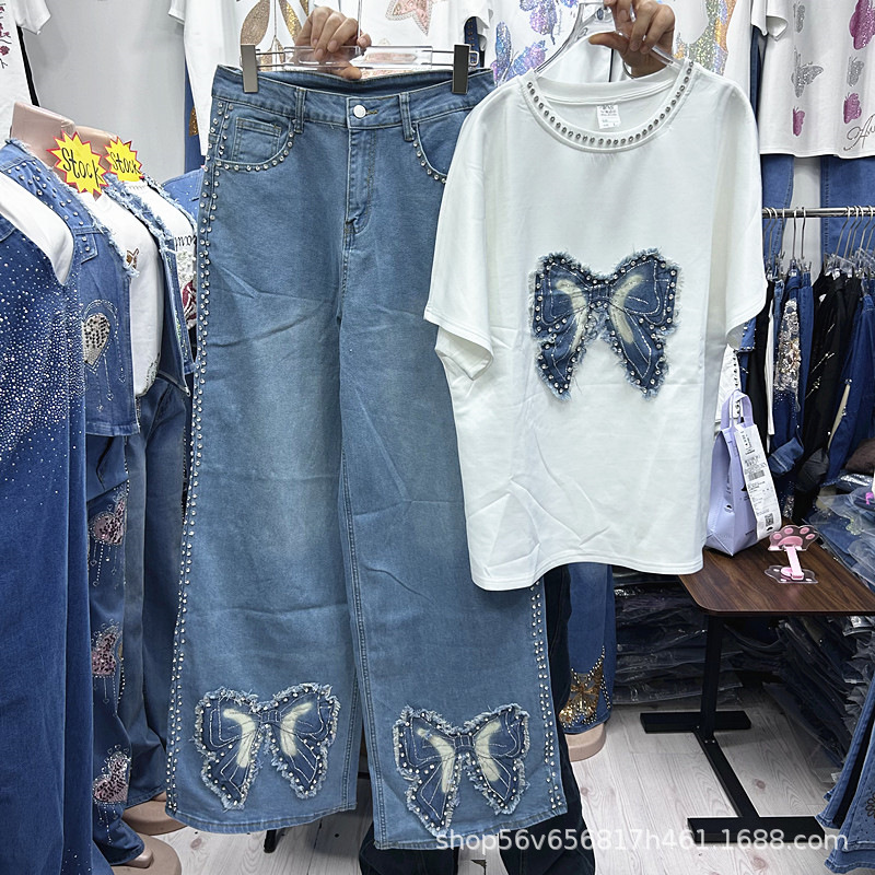 Nowy, luźny damski komplet dwu – Embroidery Cotton Shirt recenzja i cena