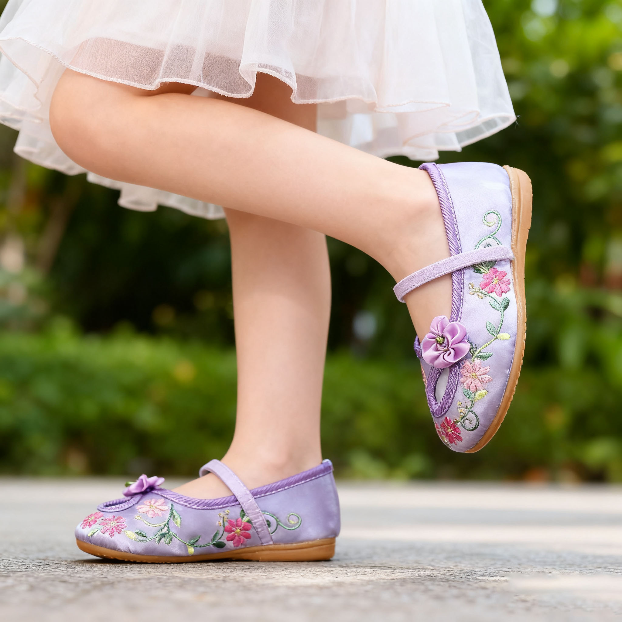 Retro Baletki dla Dzieci z Haf – Embroidery Rose recenzja i cena